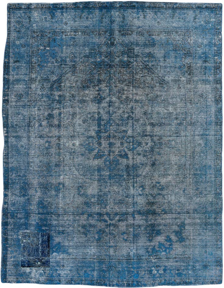 Detail image of 6' 6 x 9' 8 Hand Knotted Ultra Vintage Persian Wool Rug