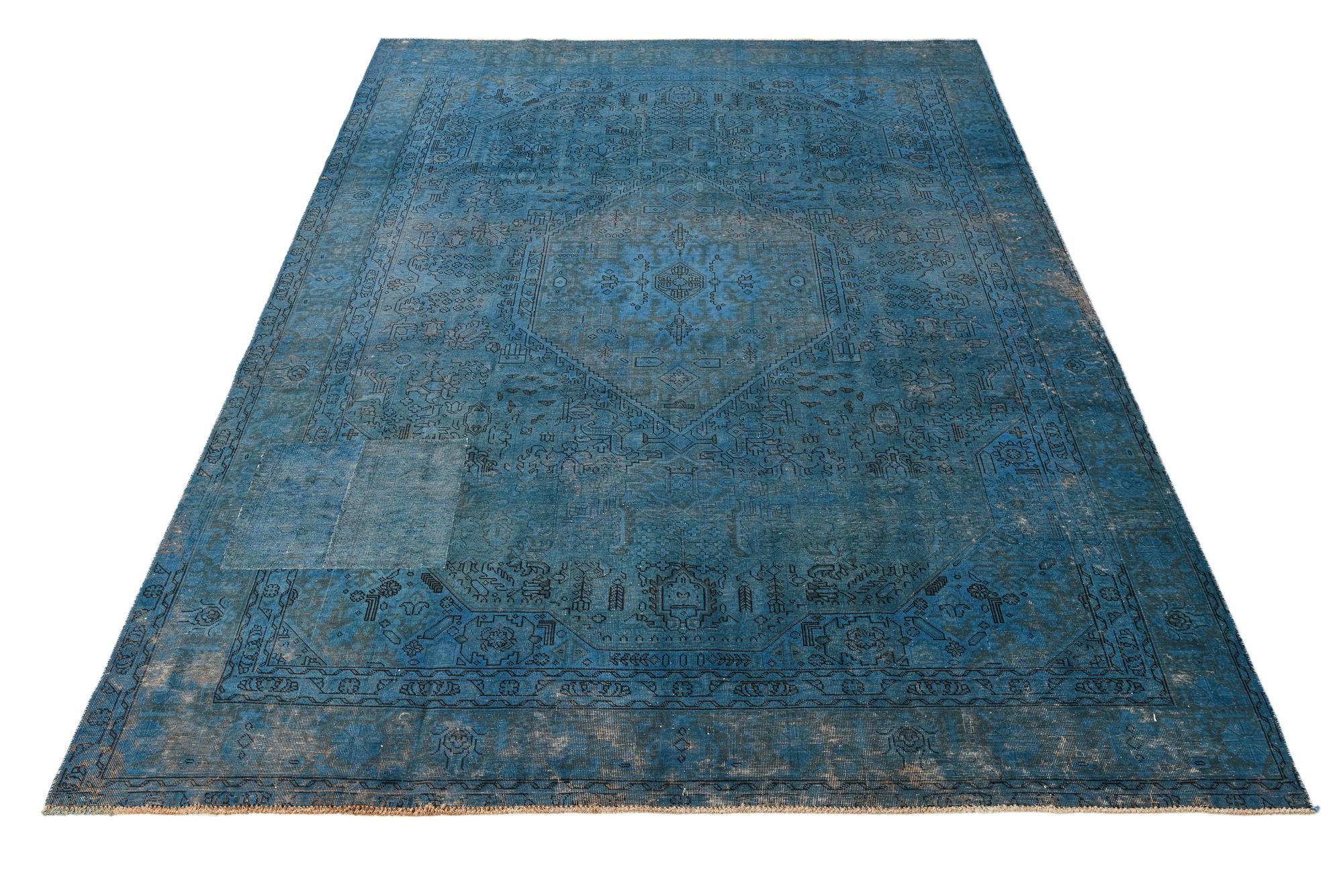 9' 4 x 12' 4 Hand Knotted Ultra Vintage Persian Wool Rug