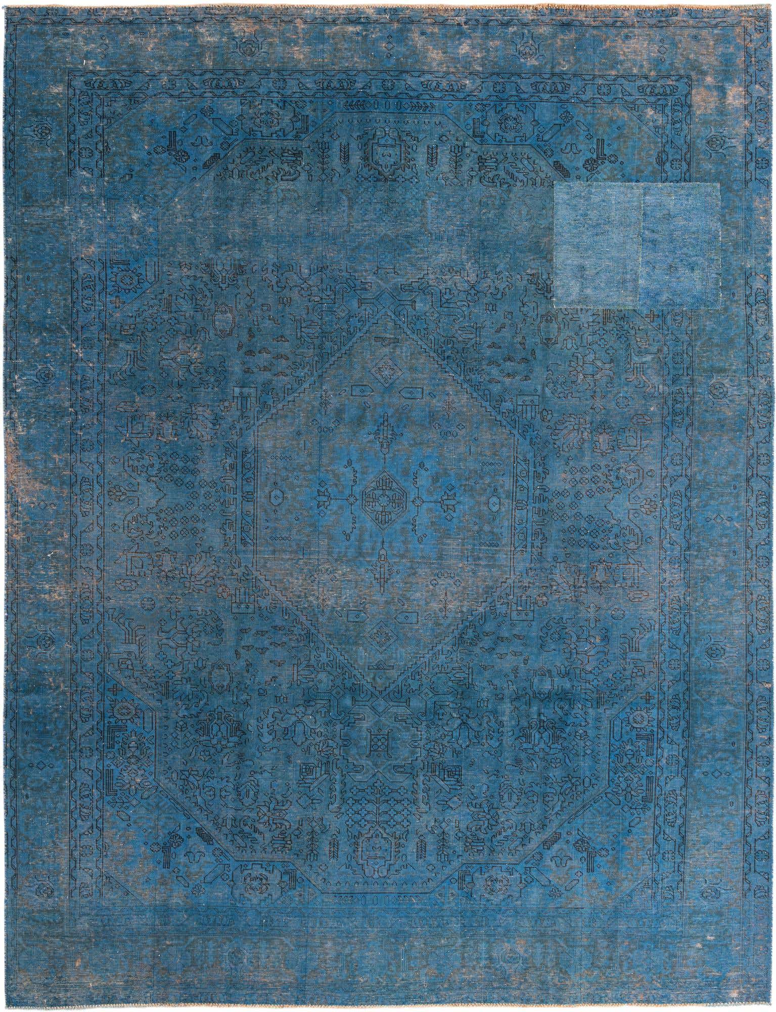 9' 4 x 12' 4 Hand Knotted Ultra Vintage Persian Wool Rug