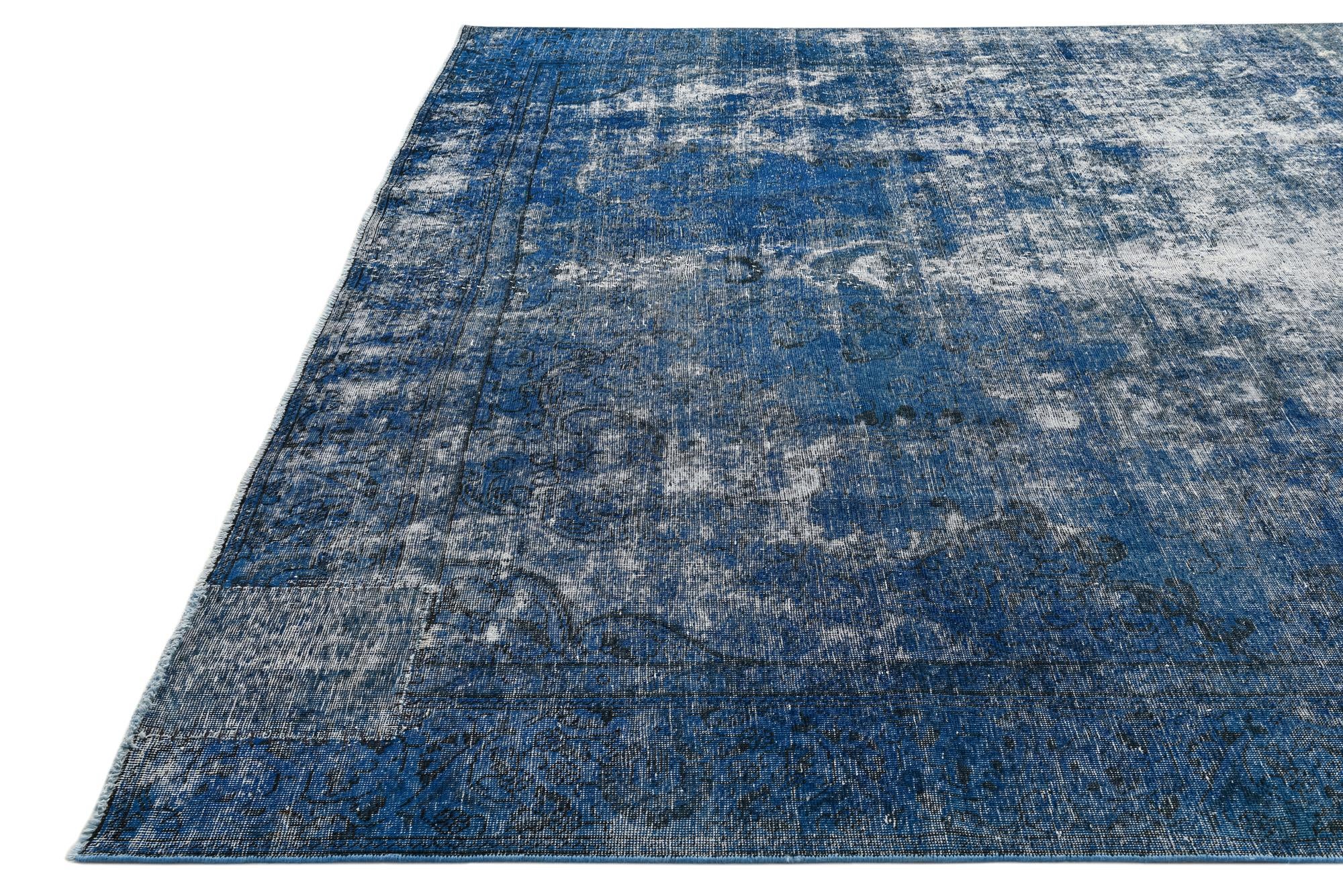 9' 4 x 13' Hand Knotted Ultra Vintage Persian Wool Rug
