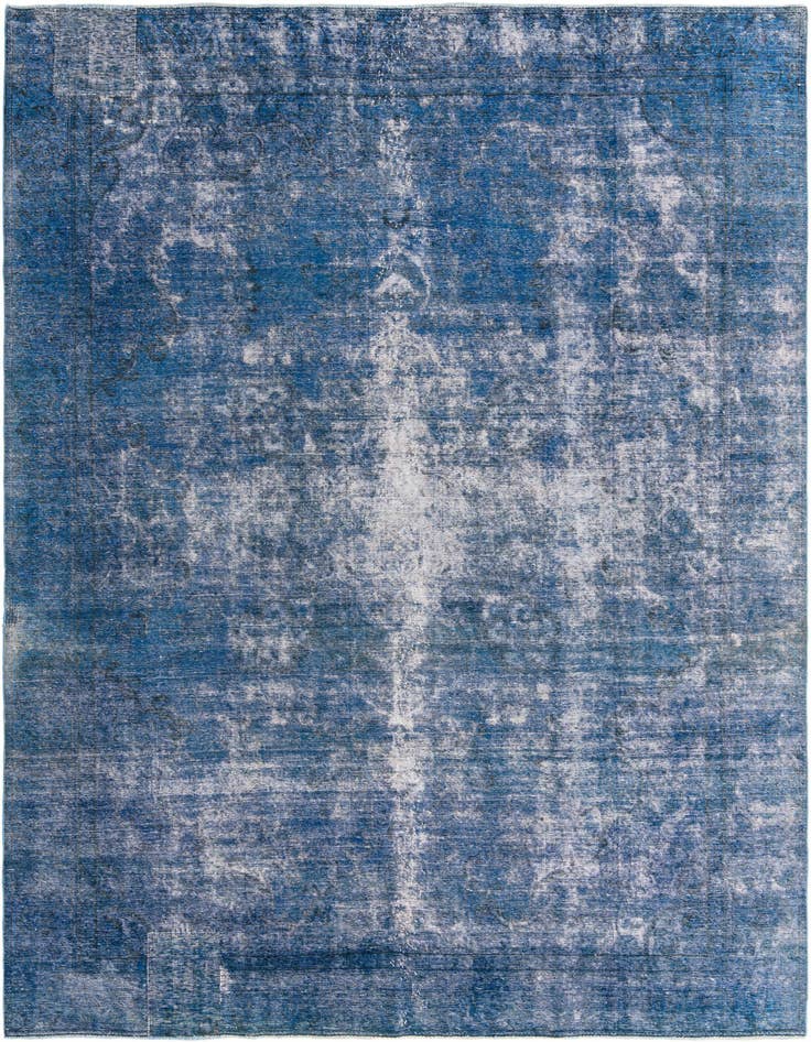 Detail image of 9' 4 x 13' Hand Knotted Ultra Vintage Persian Wool Rug