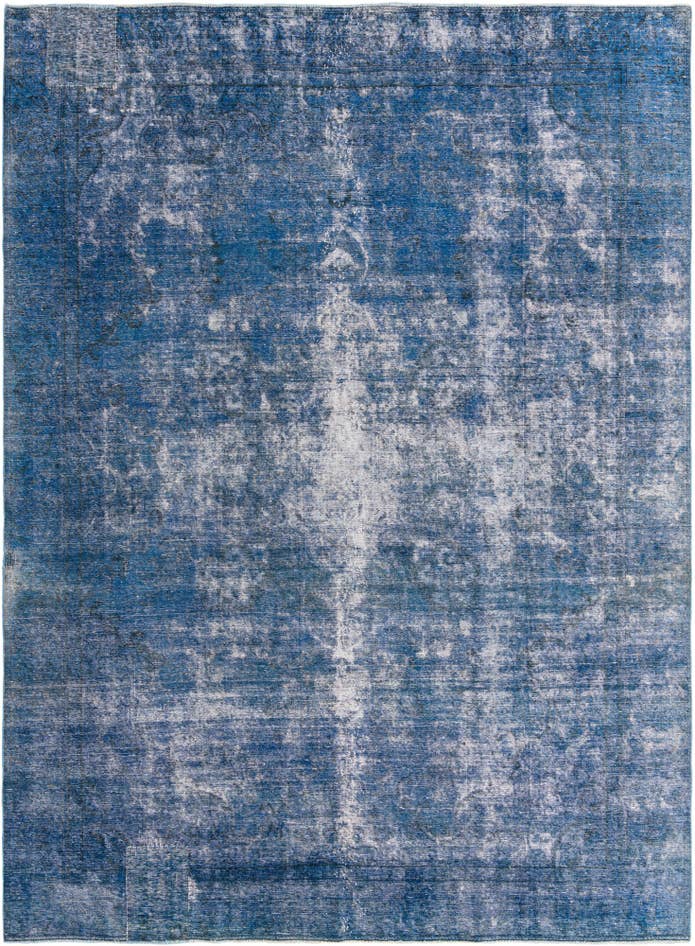 Detail image of 9' 4 x 13' Hand Knotted Ultra Vintage Persian Wool Rug
