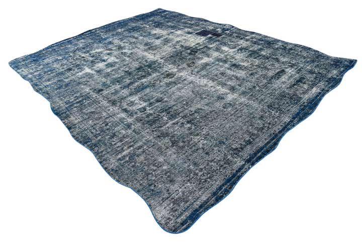 9' 3 x 12' 5 Hand Knotted Ultra Vintage Persian Wool Rug