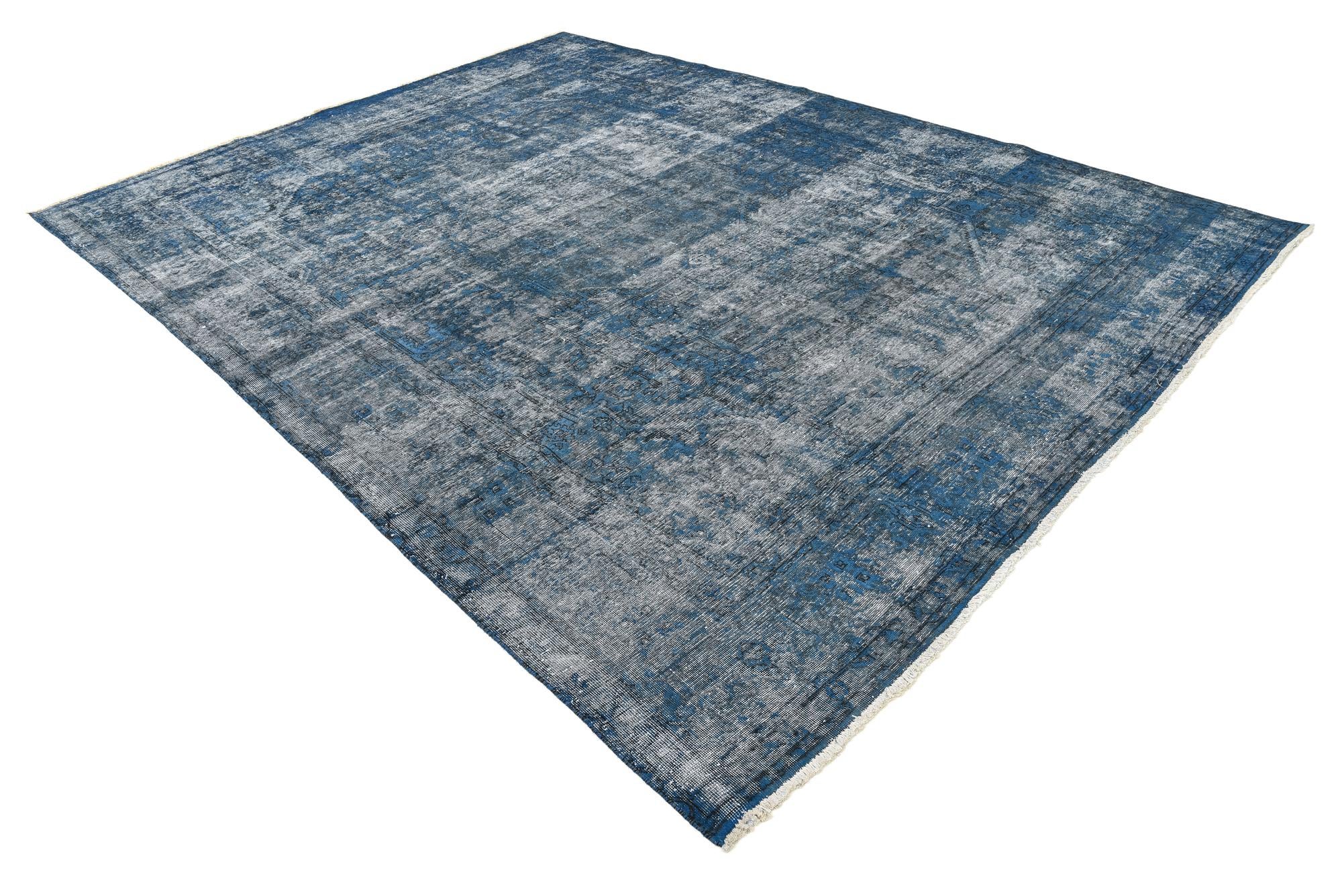 9' 7 x 12' 10 Hand Knotted Ultra Vintage Persian Wool Rug