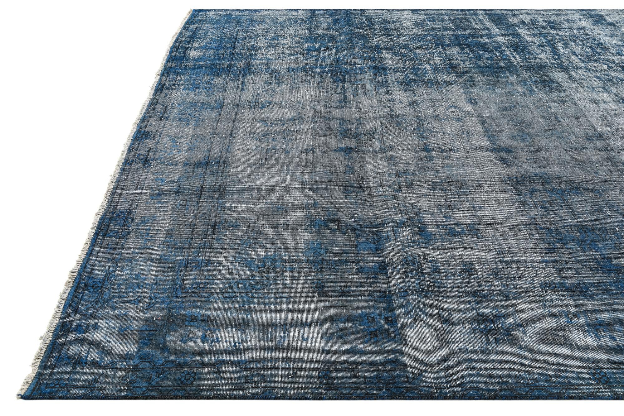 9' 7 x 12' 10 Hand Knotted Ultra Vintage Persian Wool Rug