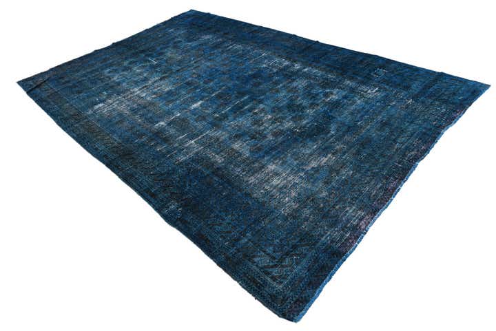 6' 10 x 10' 6 Hand Knotted Ultra Vintage Persian Wool Rug