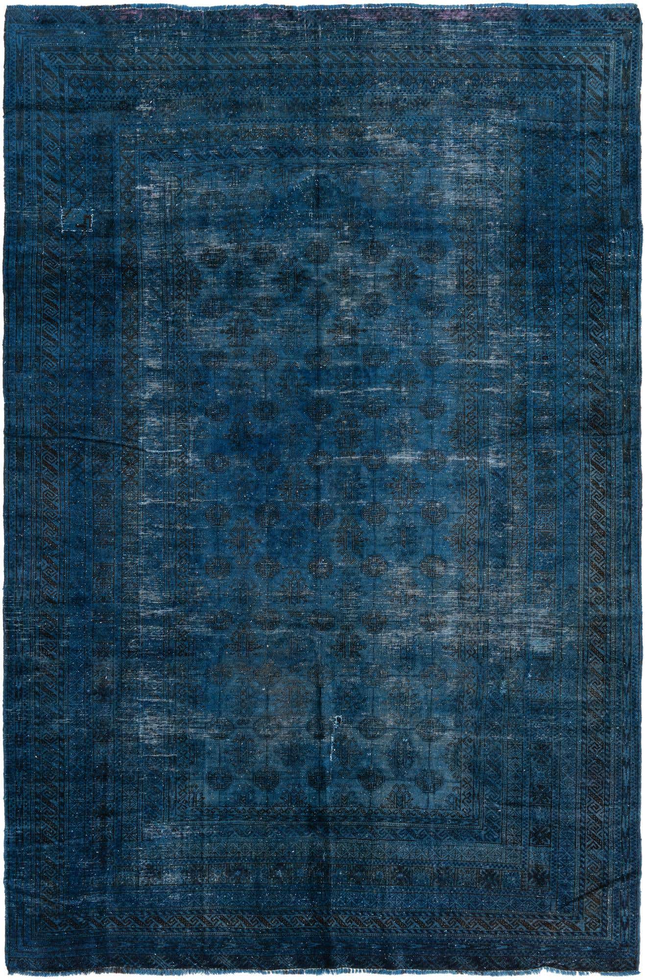 6' 10 x 10' 6 Hand Knotted Ultra Vintage Persian Wool Rug