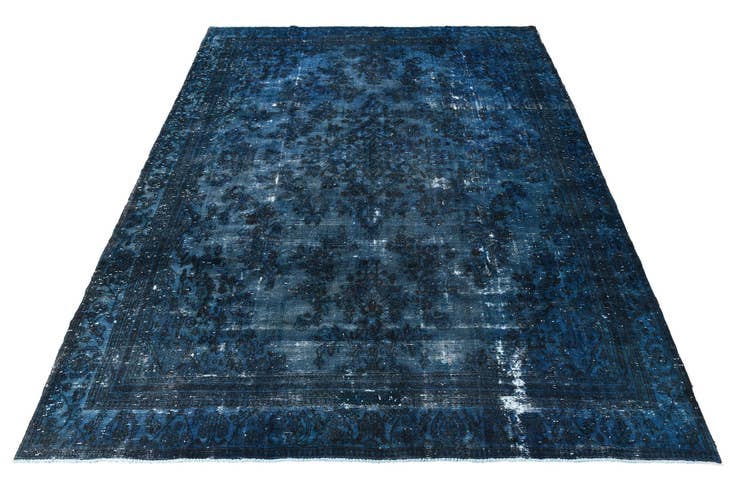 Detail image of 9' 10 x 13' 1 Hand Knotted Ultra Vintage Persian Wool Rug
