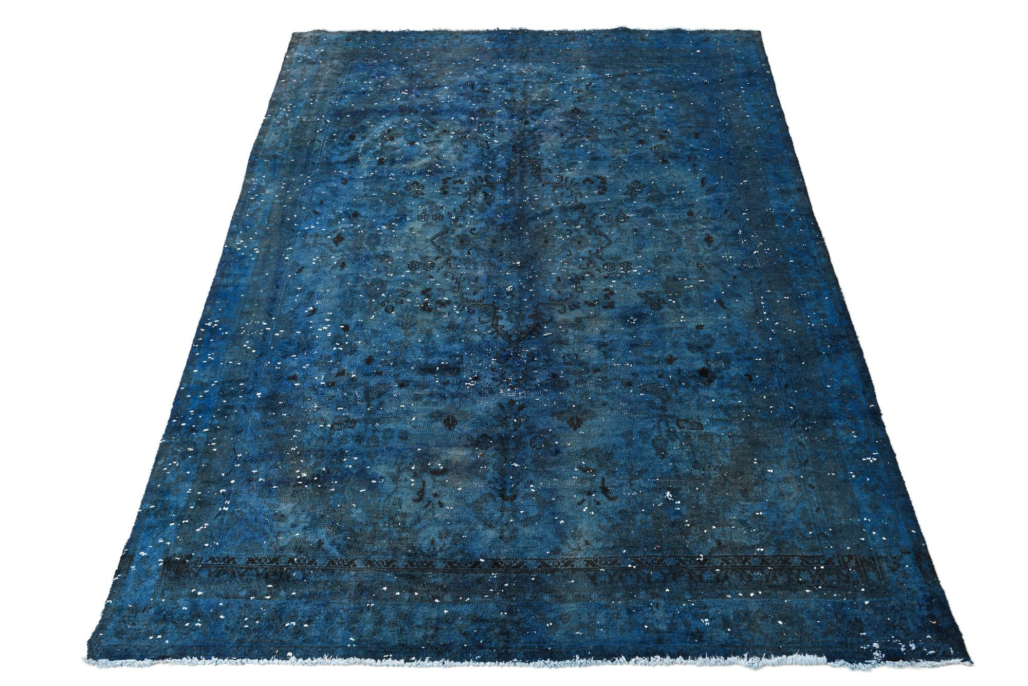 7' 9 x 10' 9 Hand Knotted Ultra Vintage Persian Wool Rug