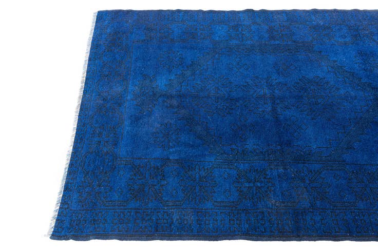 Detail image of 4' 3 x 5' 10 Hand Knotted Ultra Vintage Persian Wool Rug
