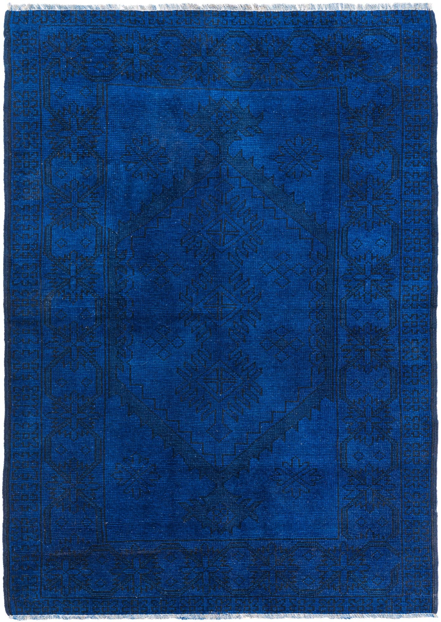 4' 3 x 5' 10 Hand Knotted Ultra Vintage Persian Wool Rug