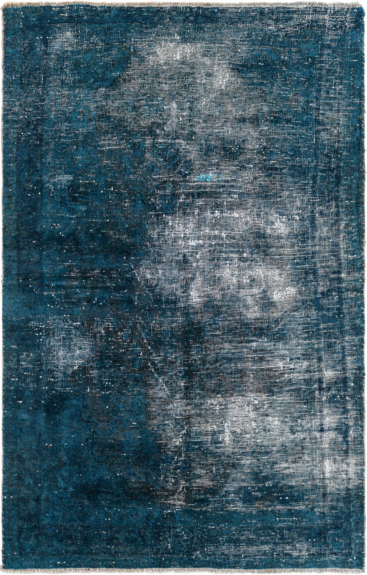 4' x 6' Hand Knotted Ultra Vintage Persian Wool Rug