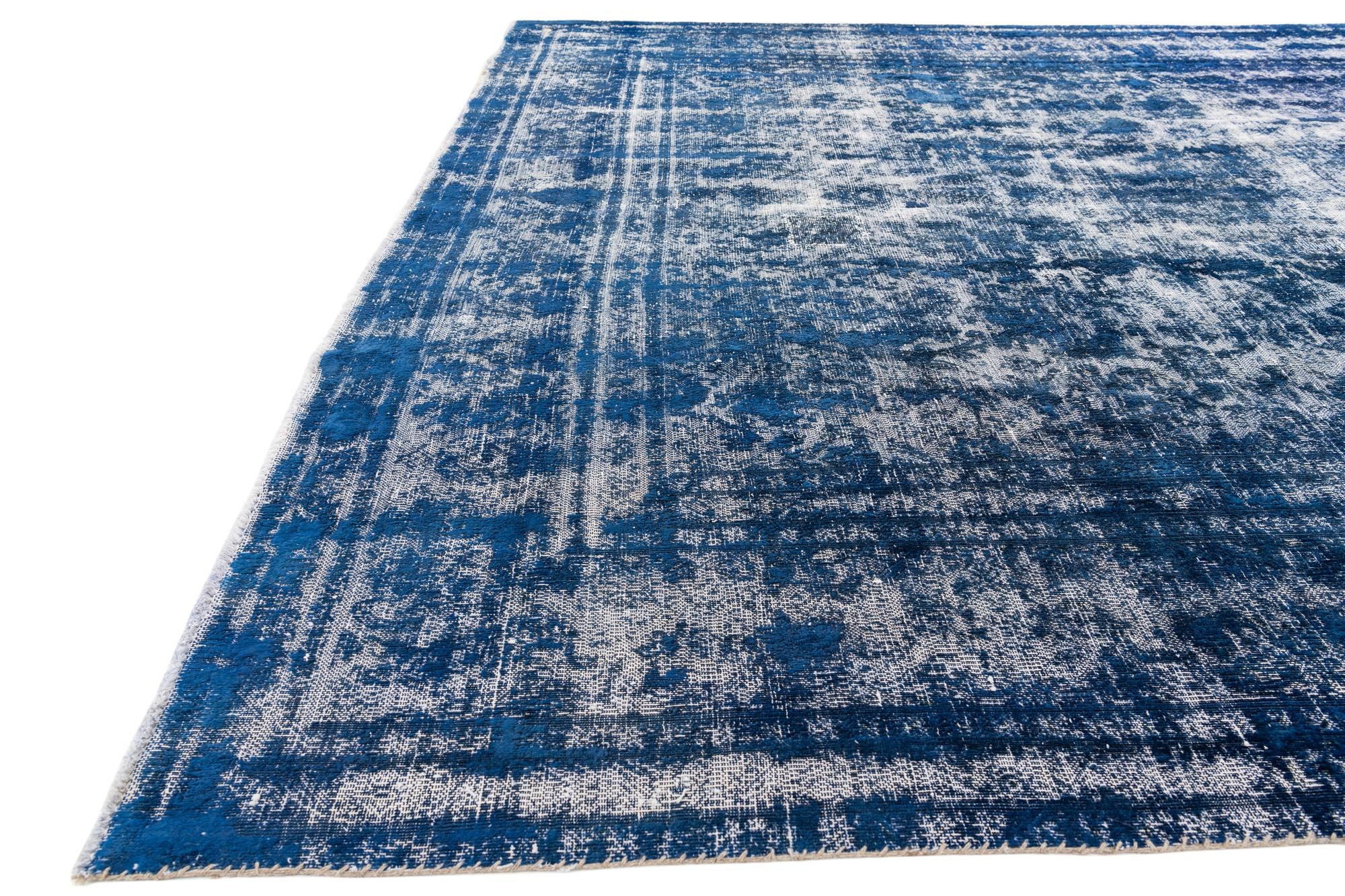 8' 10 x 12' 4 Hand Knotted Ultra Vintage Persian Wool Rug