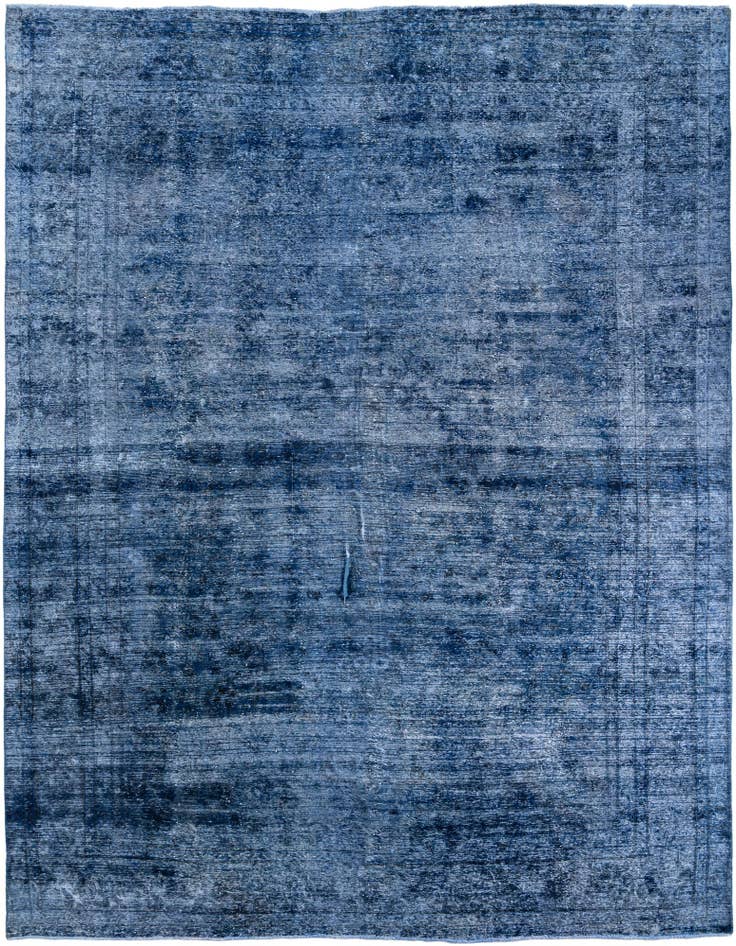 Detail image of 9' 6 x 12' Hand Knotted Ultra Vintage Persian Wool Rug