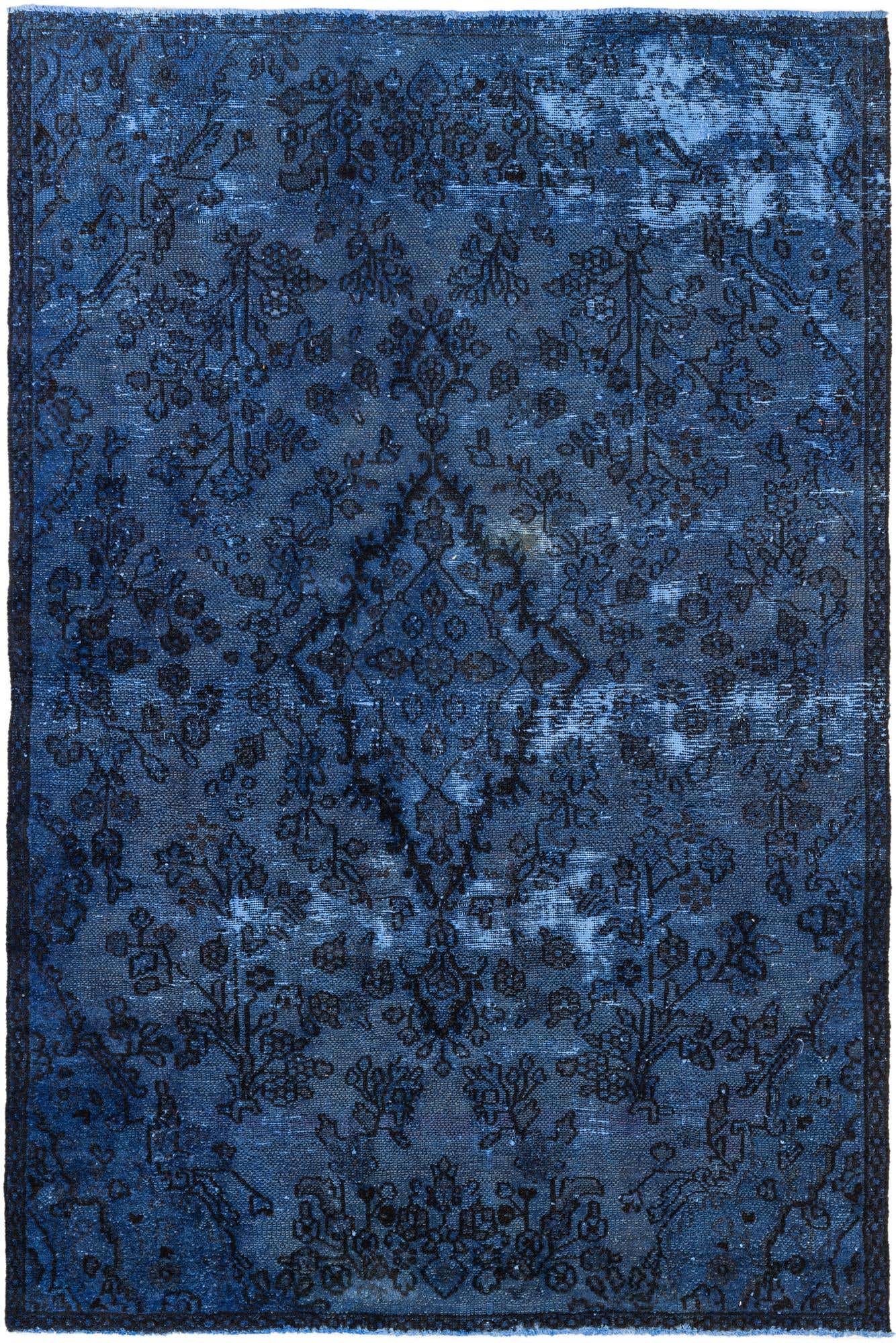 5' 4 x 8' Hand Knotted Ultra Vintage Persian Wool Rug