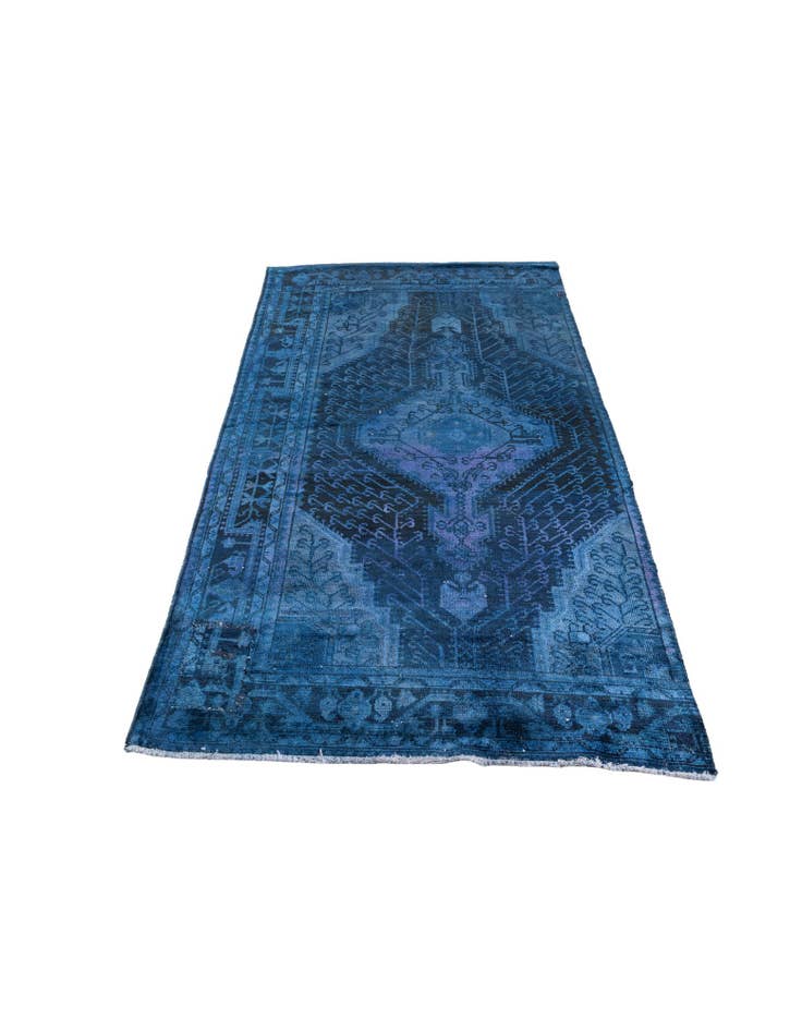 Detail image of 3' 10 x 7' 1 Hand Knotted Ultra Vintage Persian Wool Rug