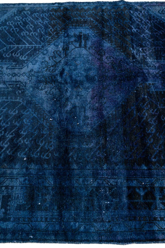 Detail image of 3' 10 x 7' 1 Hand Knotted Ultra Vintage Persian Wool Rug