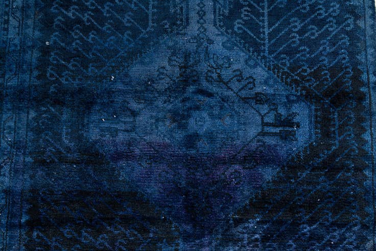 Detail image of 3' 10 x 7' 1 Hand Knotted Ultra Vintage Persian Wool Rug