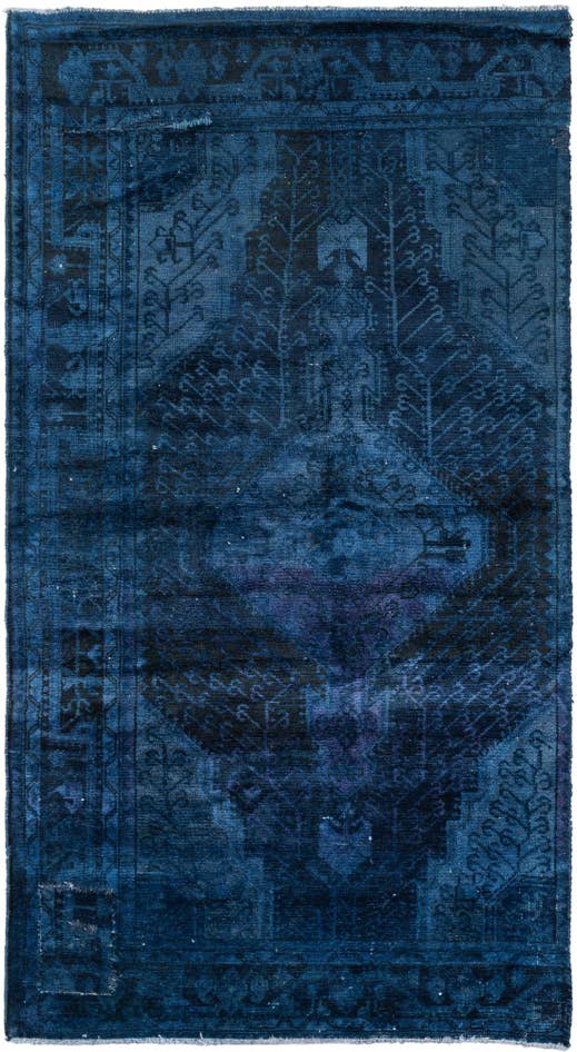 Detail image of 3' 10 x 7' 1 Hand Knotted Ultra Vintage Persian Wool Rug