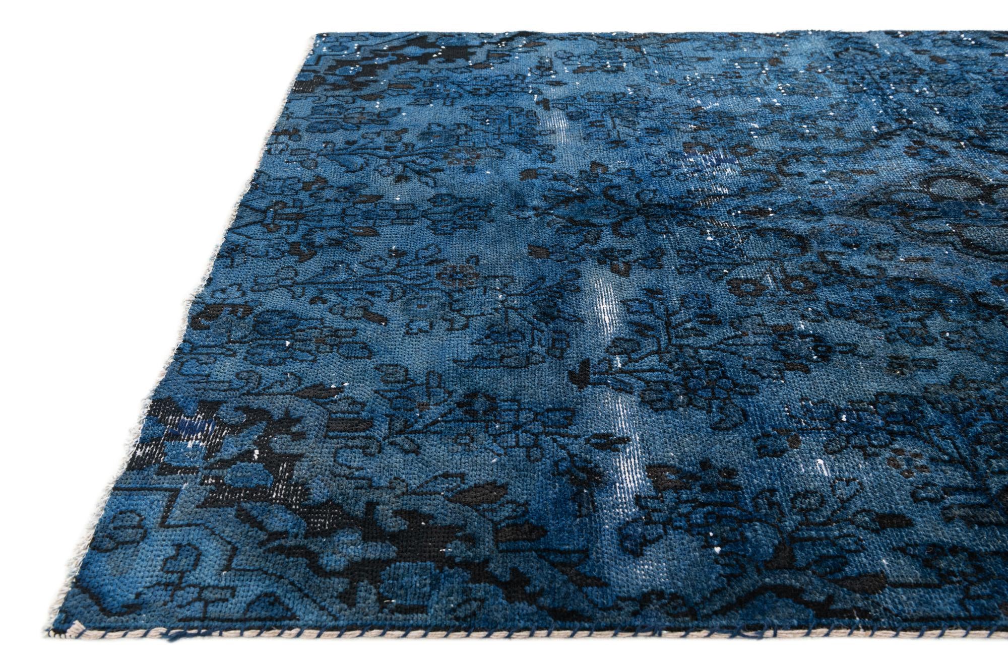 4' 7 x 6' 8 Hand Knotted Ultra Vintage Persian Wool Rug