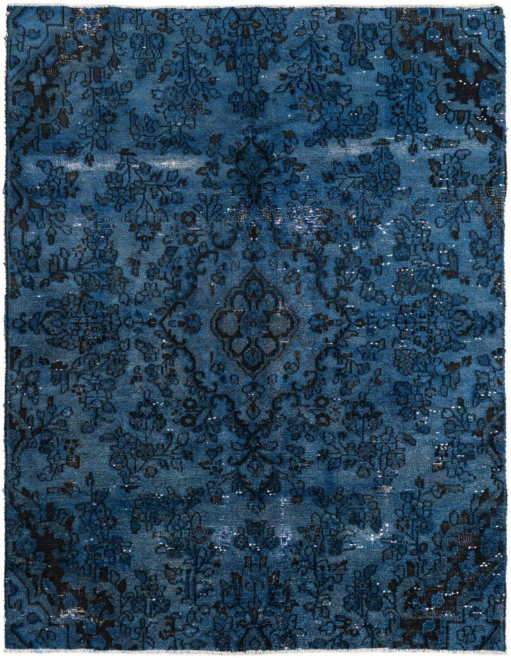 Detail image of 4' 7 x 6' 8 Hand Knotted Ultra Vintage Persian Wool Rug