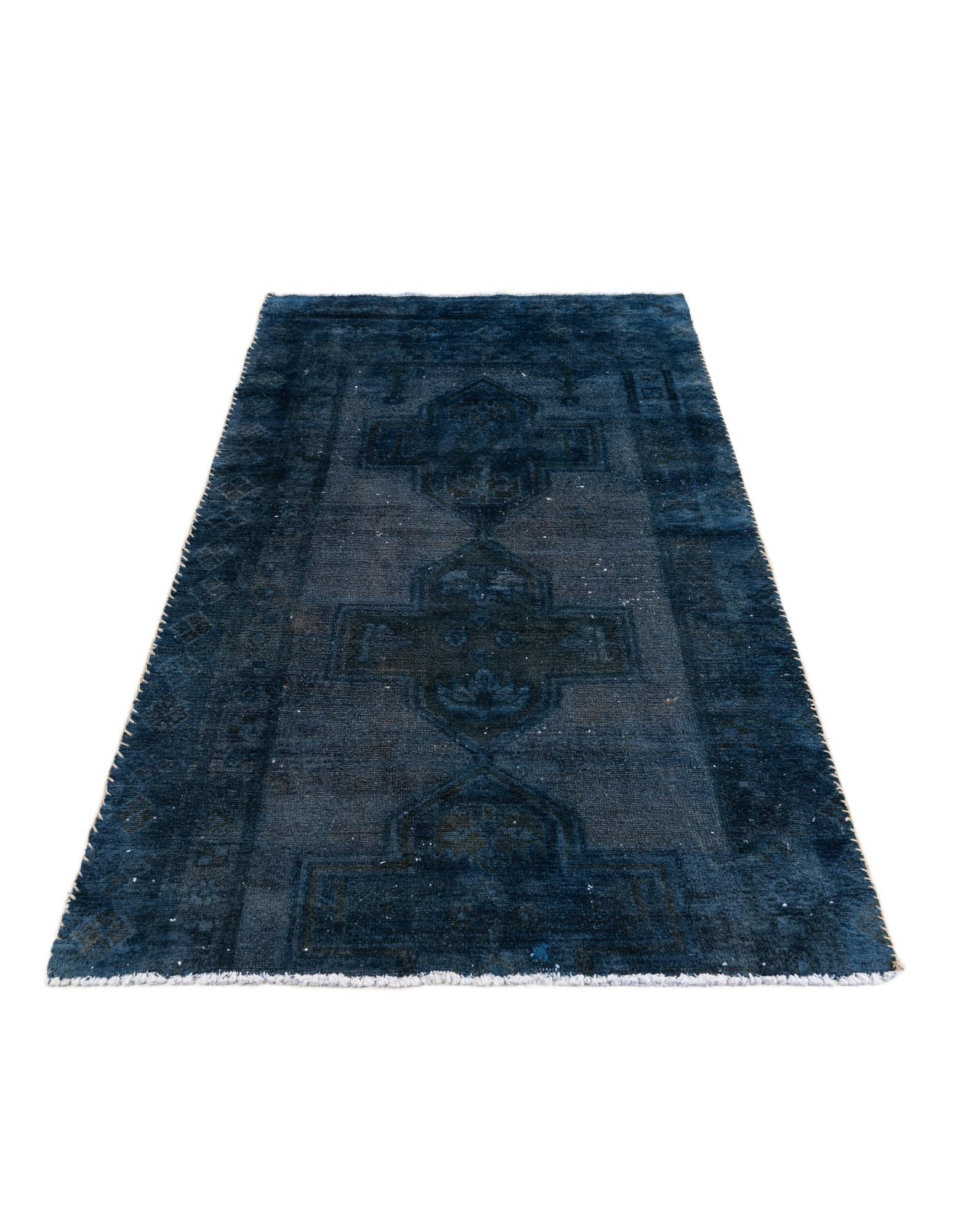 95cm x 175cm Hand Knotted Ultra Vintage Persian Wool Rug
