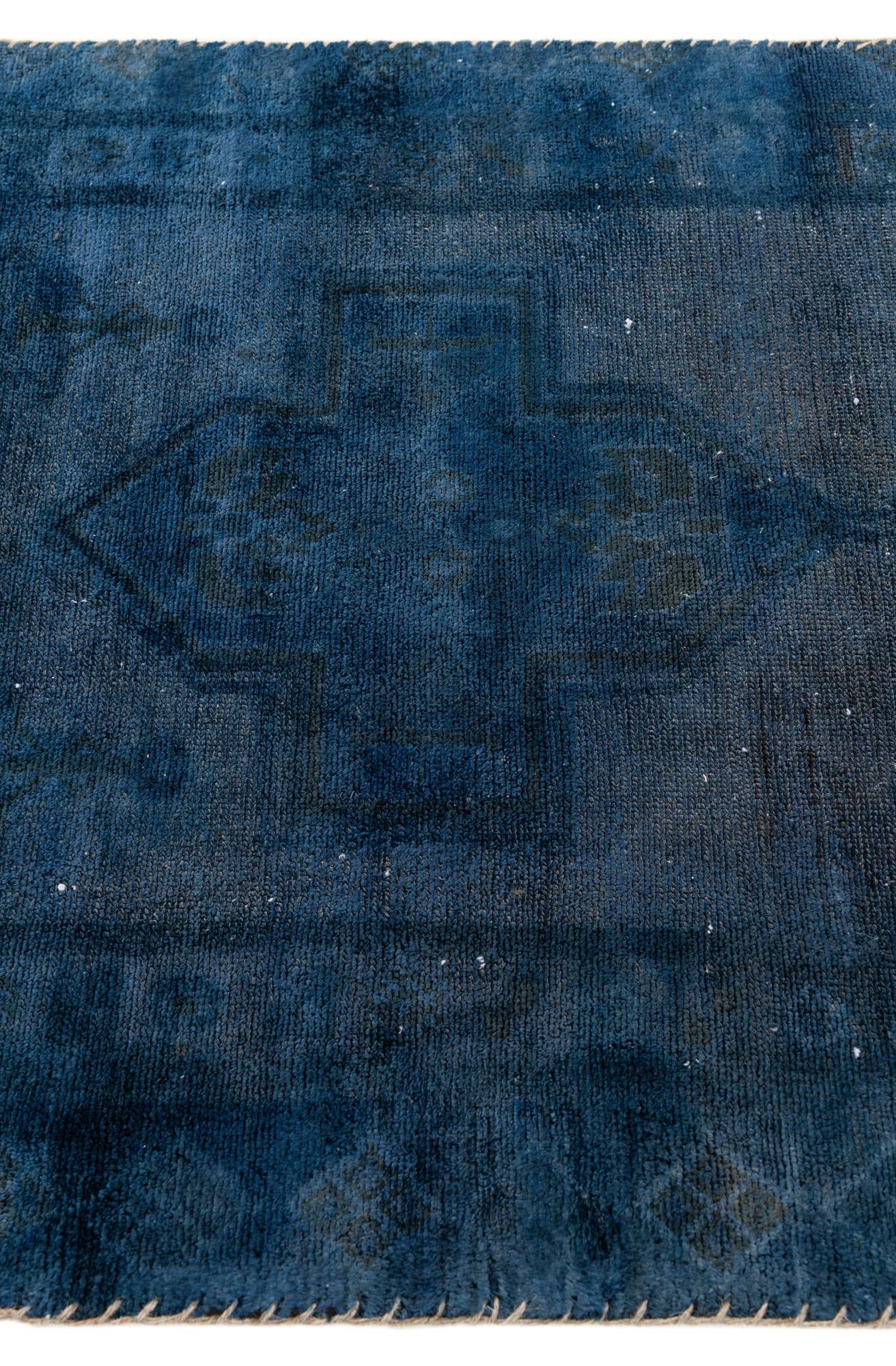 95cm x 175cm Hand Knotted Ultra Vintage Persian Wool Rug