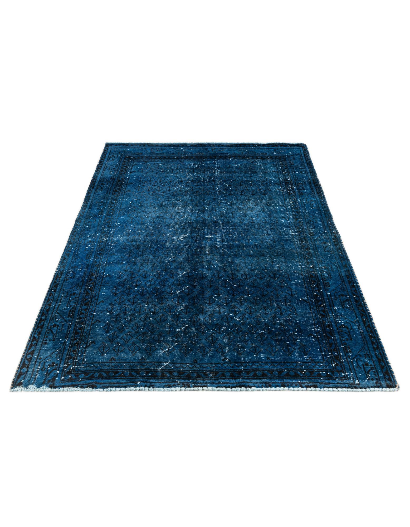 4' 3 x 6' 2 Hand Knotted Ultra Vintage Persian Wool Rug