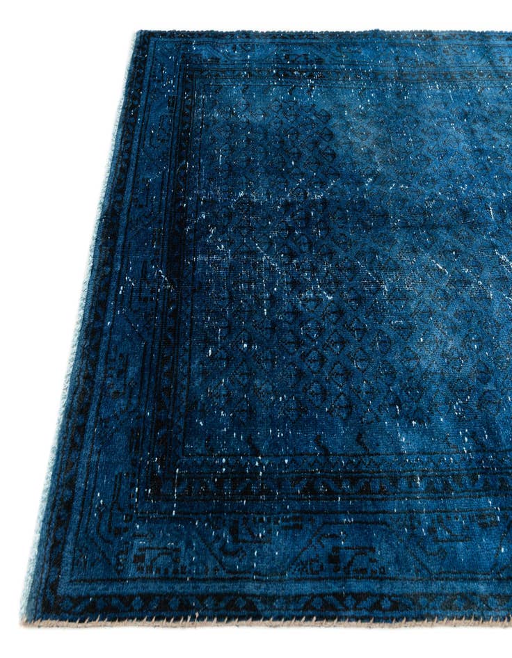 Detail image of 4' 3 x 6' 2  Hand Knotted Ultra Vintage Persian Wool Rug