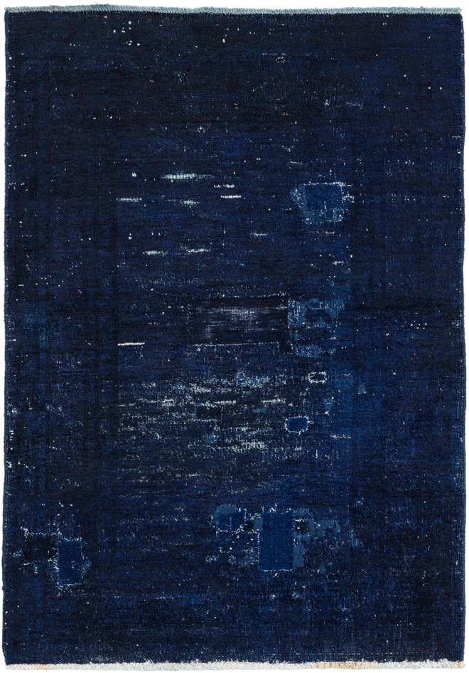Detail image of 3' 5 x 4' 9 Hand Knotted Ultra Vintage Persian Wool Rug