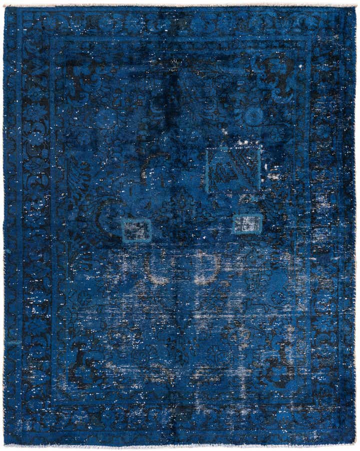 5' x 6' 5 Hand Knotted Ultra Vintage Persian Wool Rug