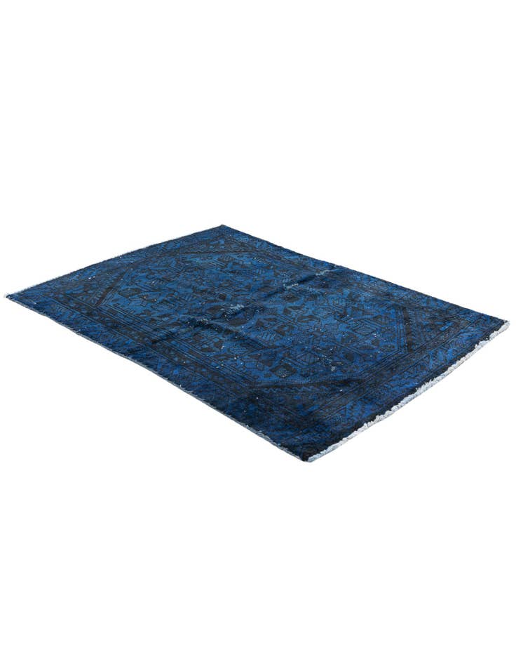 Detail image of 3' 1 x 4' 2  Hand Knotted Ultra Vintage Persian Wool Rug