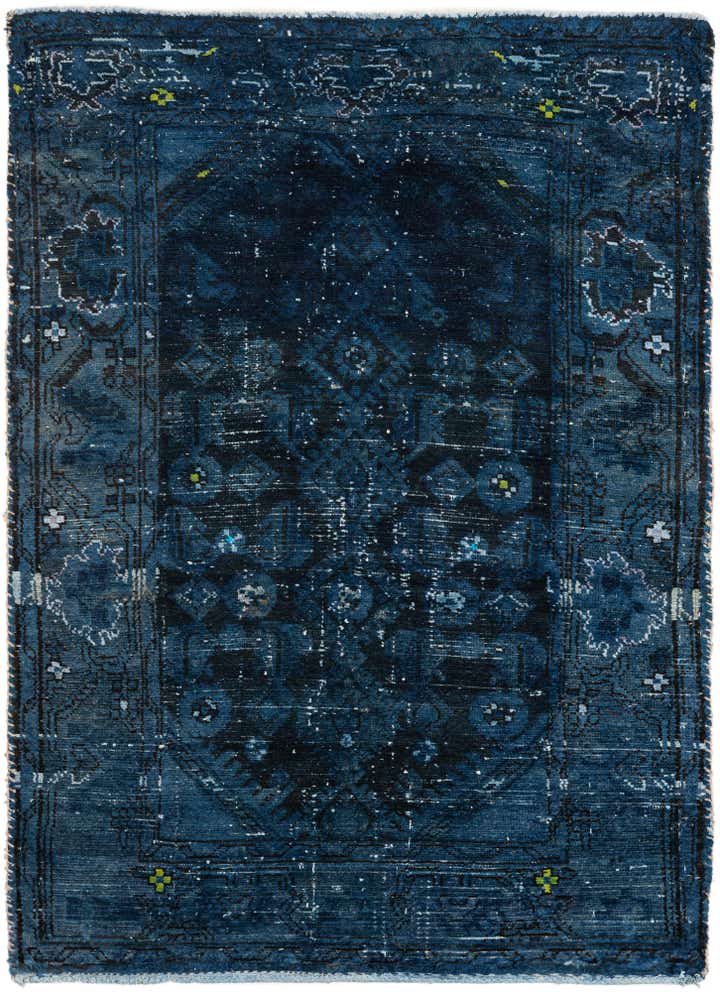 3' 2 x 4' 7 Hand Knotted Ultra Vintage Persian Wool Rug