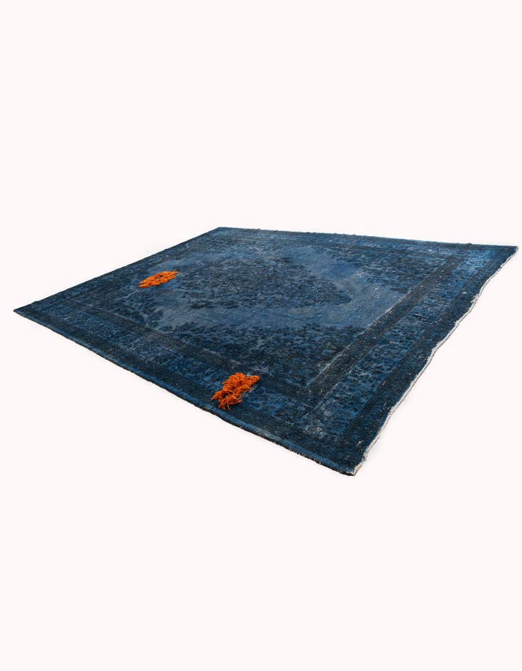 Detail image of 10' 6 x 13' 2  Hand Knotted Ultra Vintage Persian Wool Rug