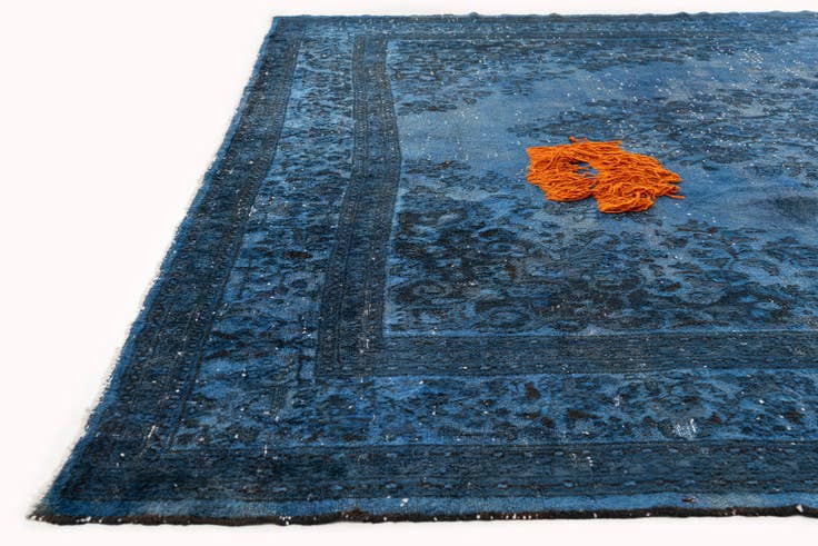 Detail image of 10' 6 x 13' 2 Hand Knotted Ultra Vintage Persian Wool Rug