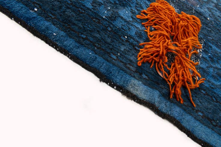 Detail image of 10' 6 x 13' 2 Hand Knotted Ultra Vintage Persian Wool Rug