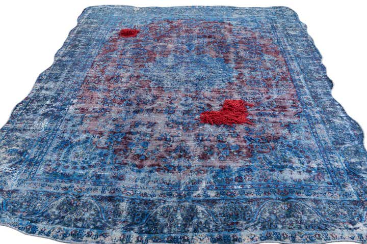 7' 6 x 11' 2 Hand Knotted Ultra Vintage Persian Wool Rug