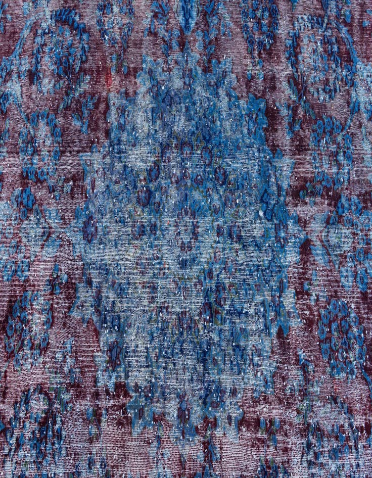 Detail image of 7' 6 x 11' 2  Hand Knotted Ultra Vintage Persian Wool Rug