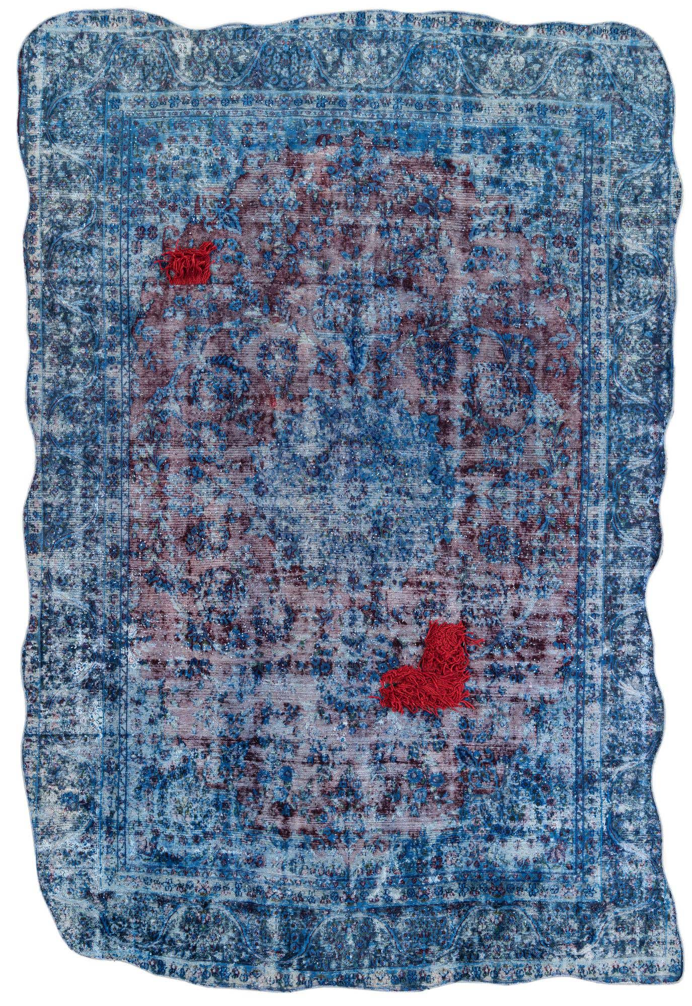 7' 6 x 11' 2 Hand Knotted Ultra Vintage Persian Wool Rug