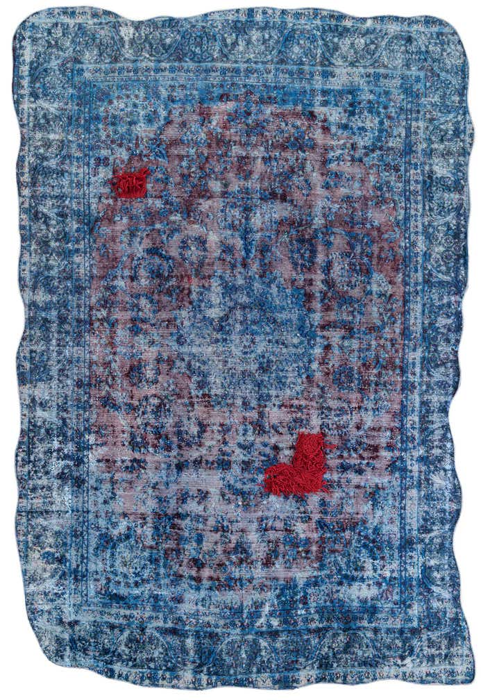 7' 6 x 11' 2 Hand Knotted Ultra Vintage Persian Wool Rug