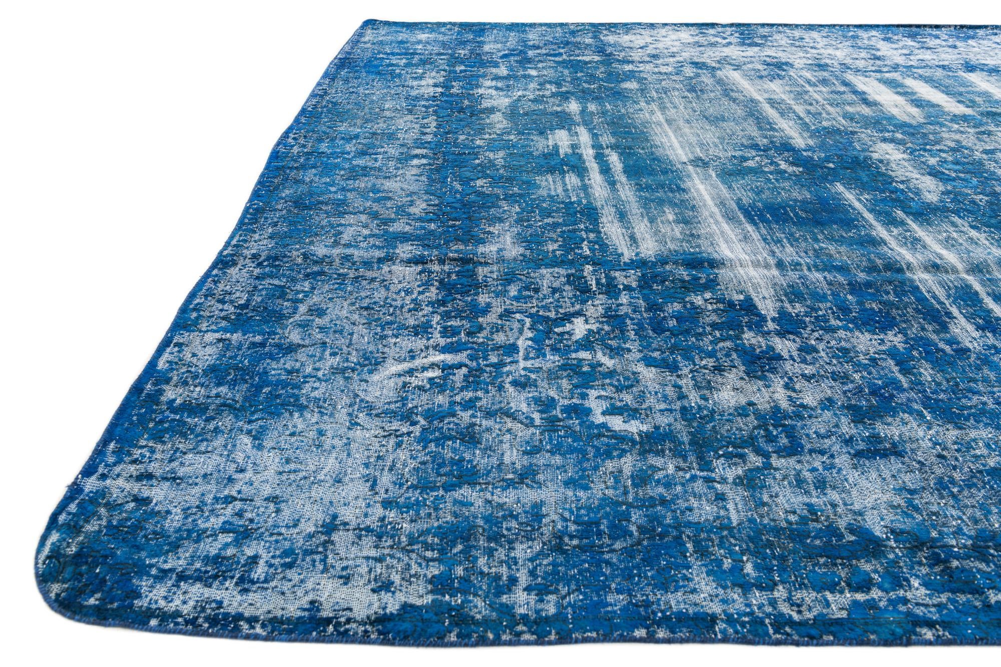 9' 7 x 12' 10 Hand Knotted Ultra Vintage Persian Wool Rug