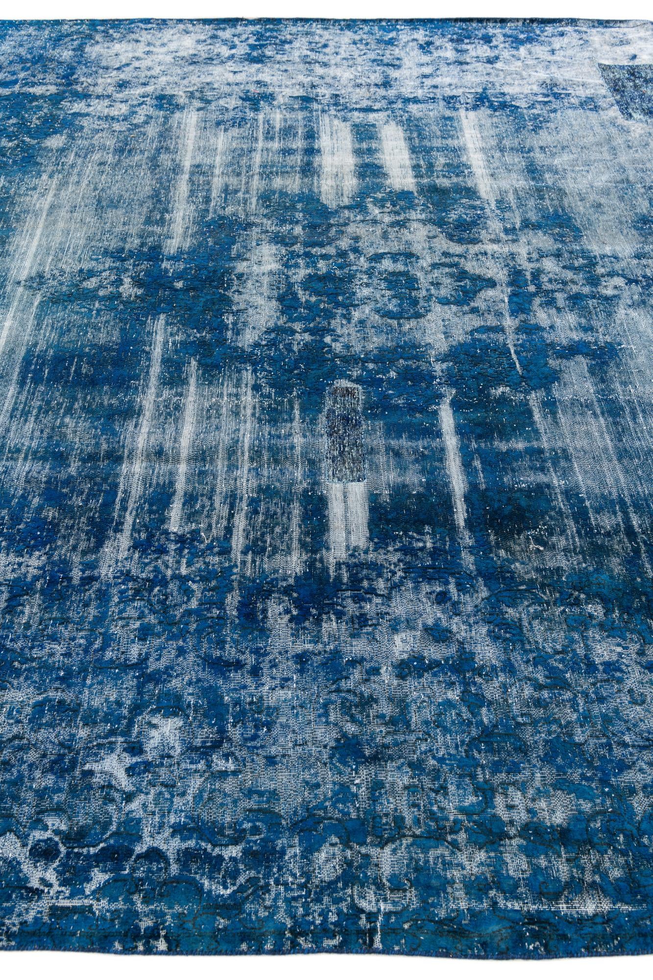 9' 7 x 12' 10 Hand Knotted Ultra Vintage Persian Wool Rug
