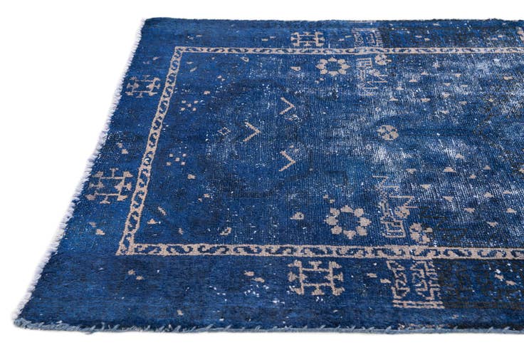 Detail image of 3' 5 x 6' Hand Knotted Ultra Vintage Persian Wool Rug