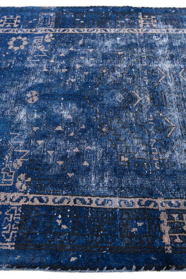 Detail image of 3' 5 x 6' Hand Knotted Ultra Vintage Persian Wool Rug