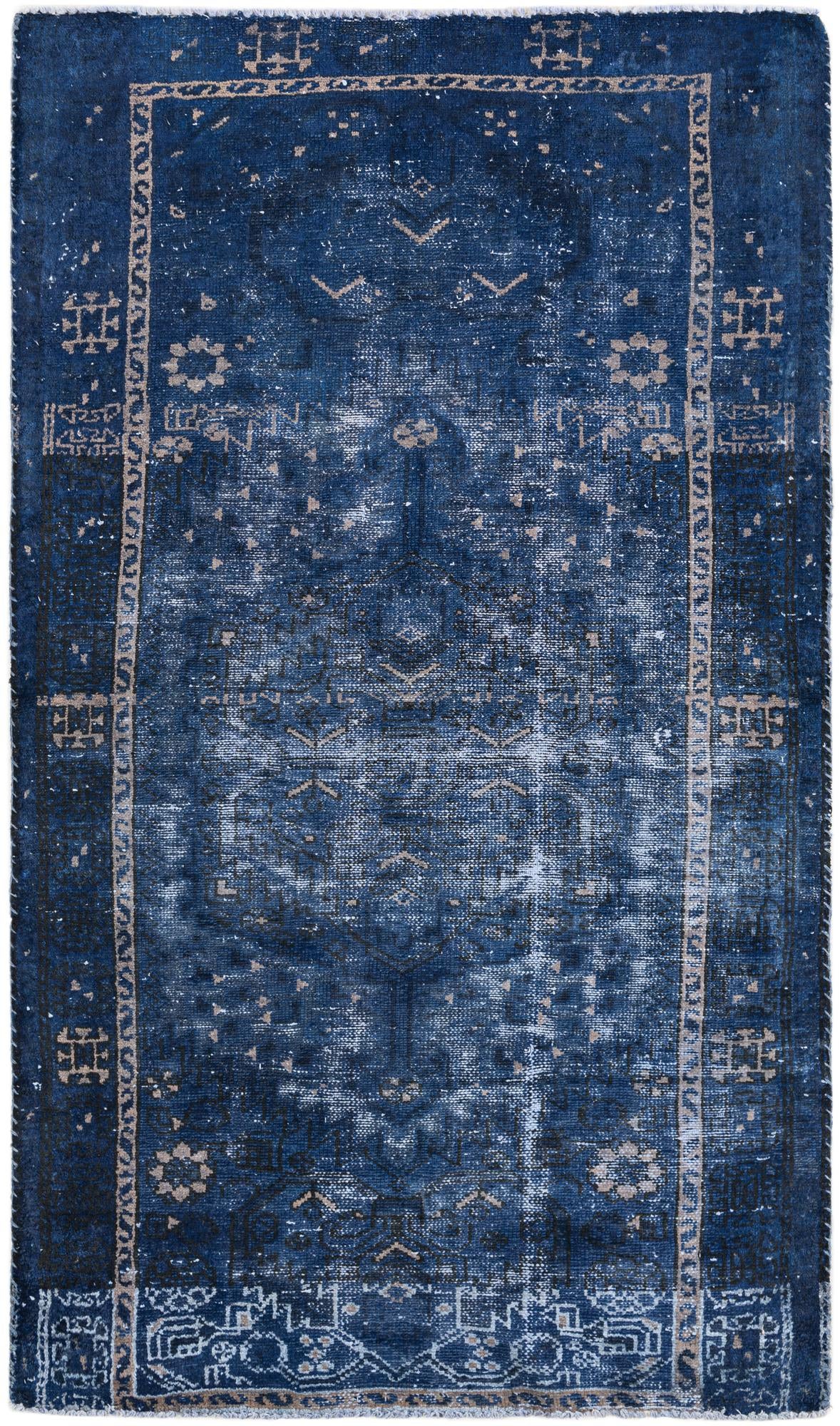 3' 5 x 6' Hand Knotted Ultra Vintage Persian Wool Rug