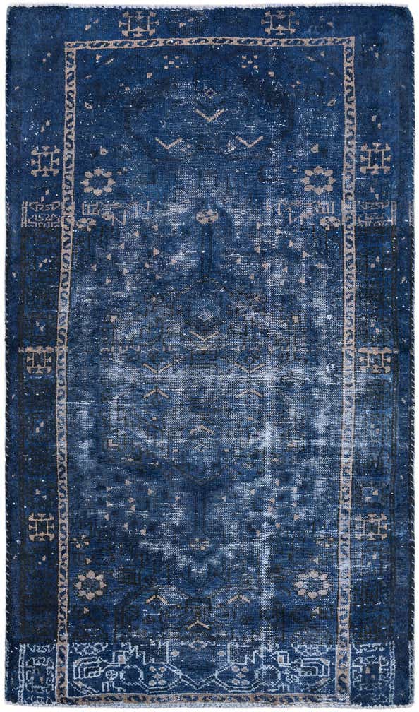 3' 5 x 6' Hand Knotted Ultra Vintage Persian Wool Rug