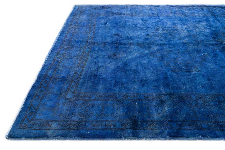 Detail image of 4' 2 x 6' Hand Knotted Ultra Vintage Persian Wool Rug