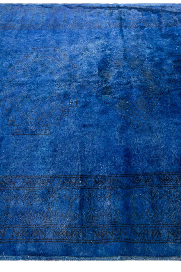 Detail image of 4' 2 x 6' Hand Knotted Ultra Vintage Persian Wool Rug