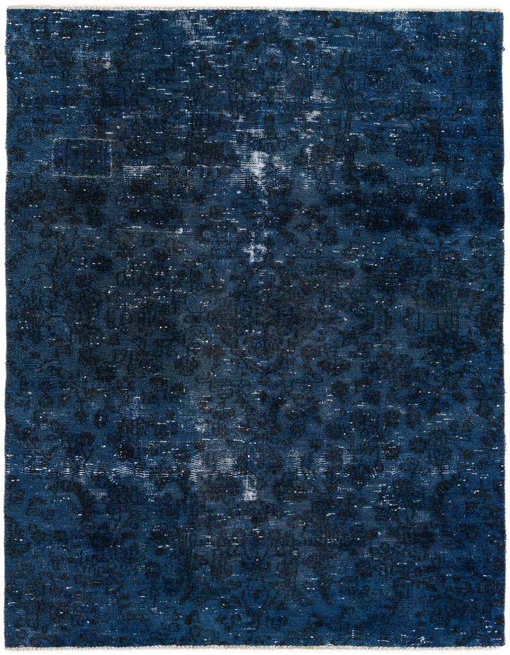 Detail image of 4' 10 x 8' 5 Hand Knotted Ultra Vintage Persian Wool Rug