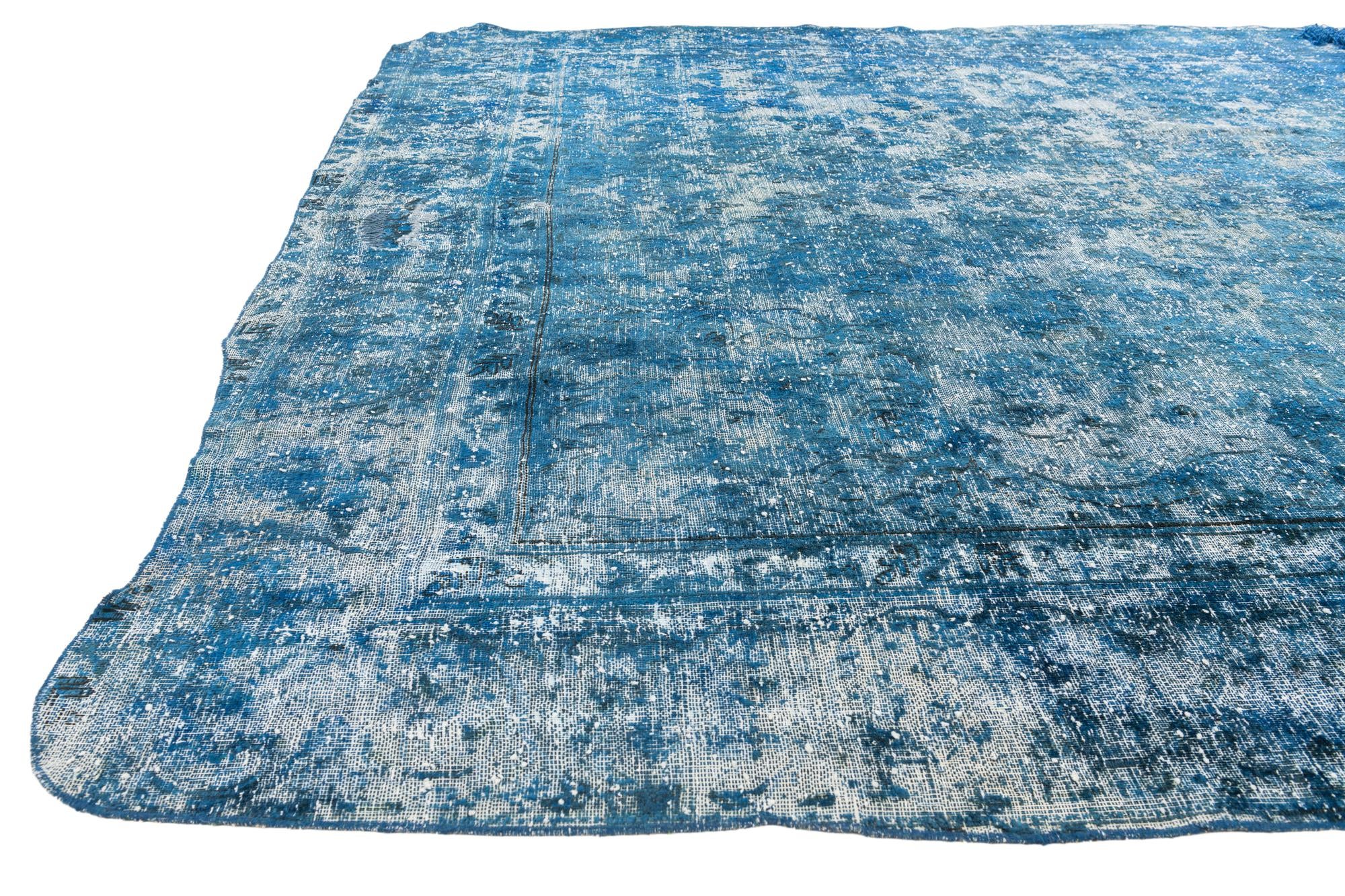 8' 10 x 12' Hand Knotted Ultra Vintage Persian Wool Rug